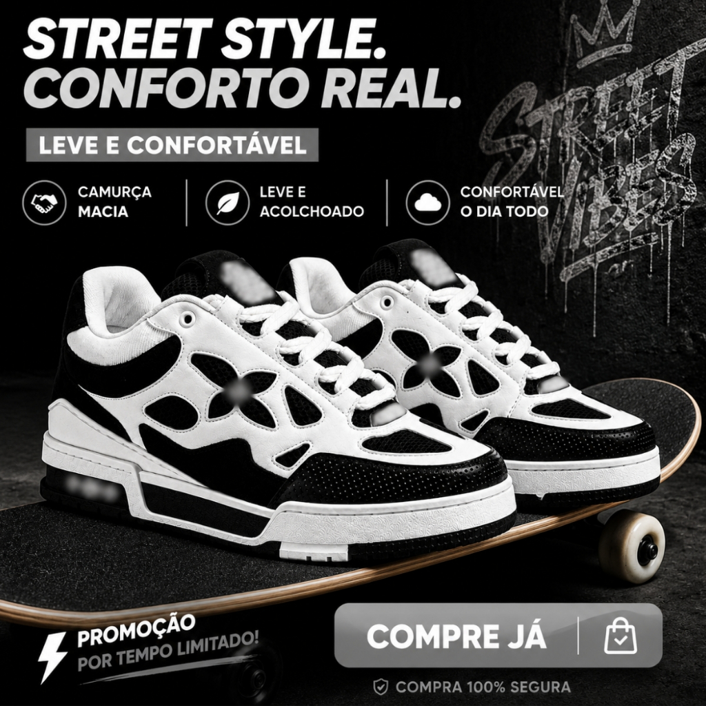 Tênis Masculino Chunky Fashion Urbano Premium com Design Moderno e Conforto Total