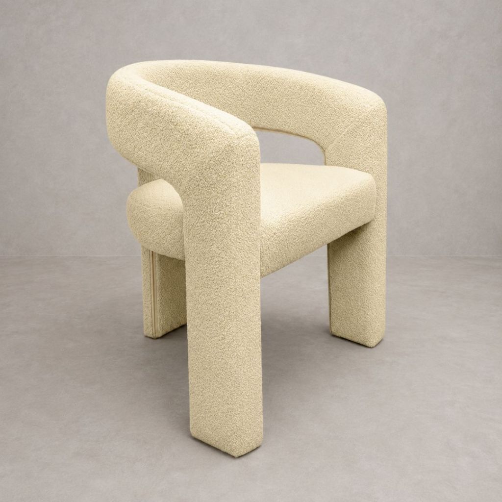 Poltrona Para Sala De Estar Decorativa Norma Cadeira Elegante Minimalista — imagem 2 de 3
