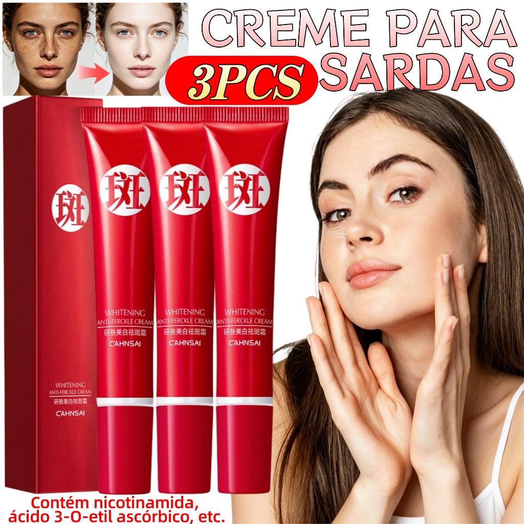 Creme forte original para remover manchas escuras/clareamento pigmentado/cuidados com a Pele com Tom Uniforme