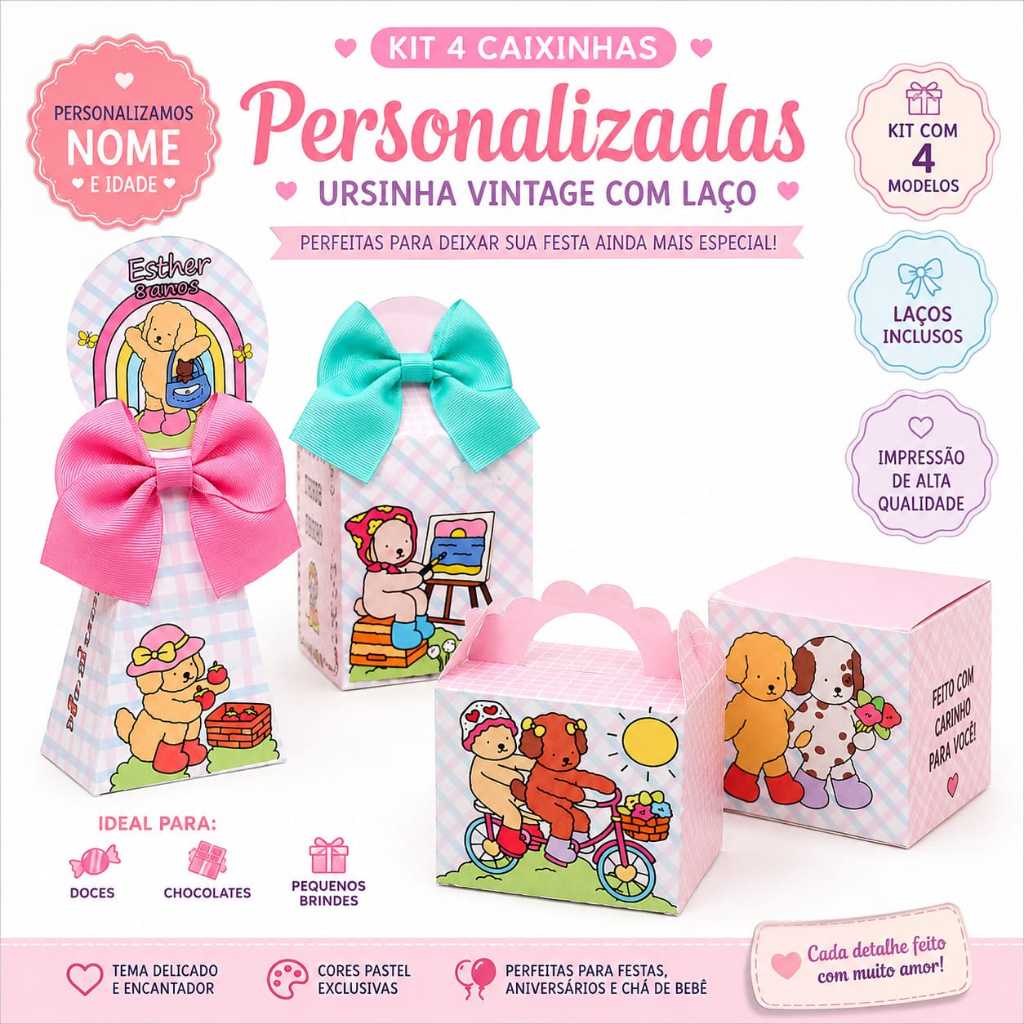 kit caixinhas personalizadas para lembrancinhas/Lembrancinha personalizada, caixinha personalizada, festa infantil