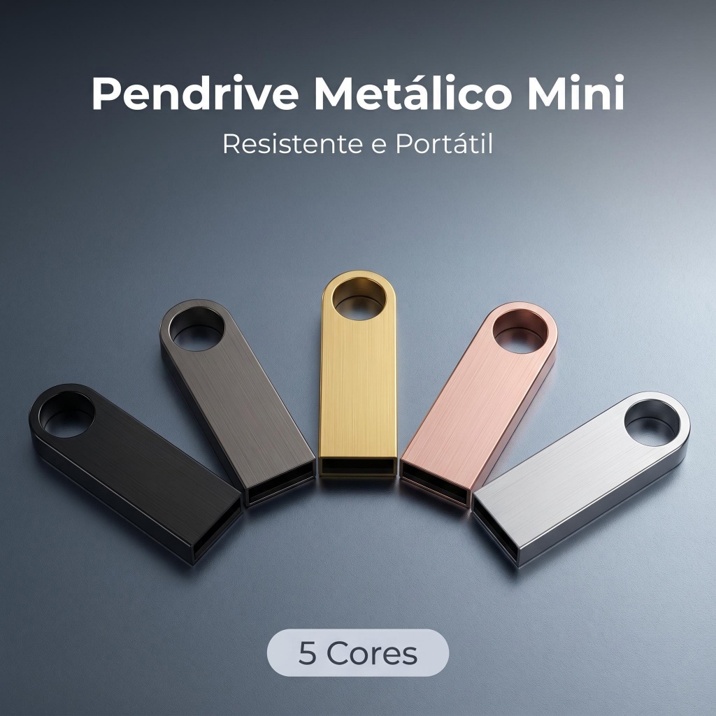 Pen Drive Metálico DataTraveler SE9 USB 2.0 Rápido para Transferência de Arquivos 8GB a 256GB