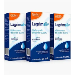 Colírio Lagrimaliv 15ml Kit 3 Unidades Lubrificante Ocular