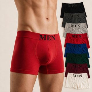 Kit 5 Cuecas Boxers de Microfibra Conforto e Alta Elasticidade Importada
