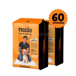 Kit Tapete Higiênico Mozão Aroma Neutro 50cmx60cm 60 Unidades