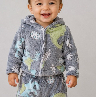 Pijama Bebê Feminino e Masculino Quentinho Soft Confortável Inverno BRILHA NO ESCURO Envio Rápido