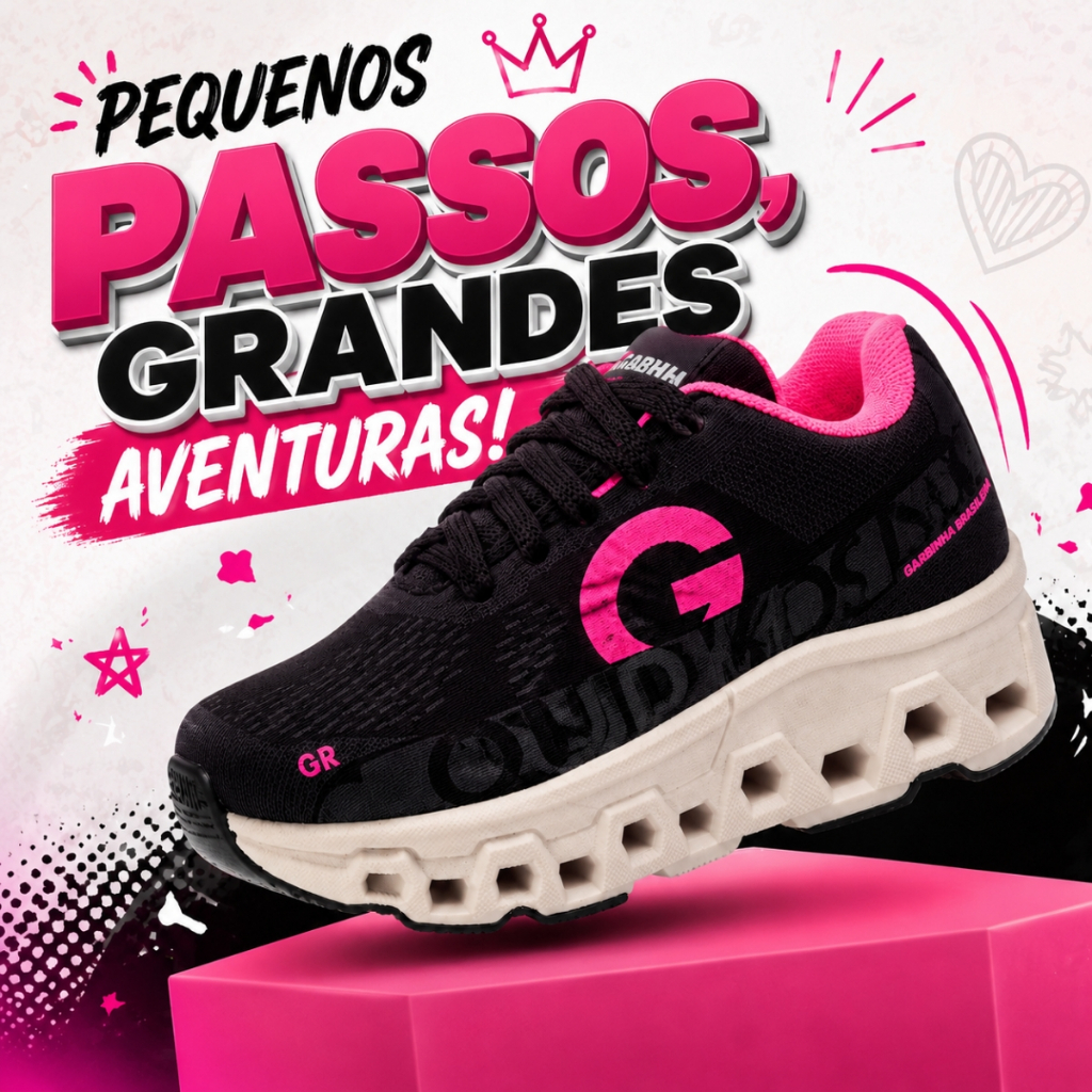 Tênis Infantil Unissex Esportivo Chunky Confortável Leve Original Durável Passeio e Brincadeiras