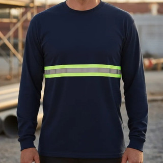 Camiseta Masculina Uniforme Malha Fria Com Faixa Manga Longa Manga Curta