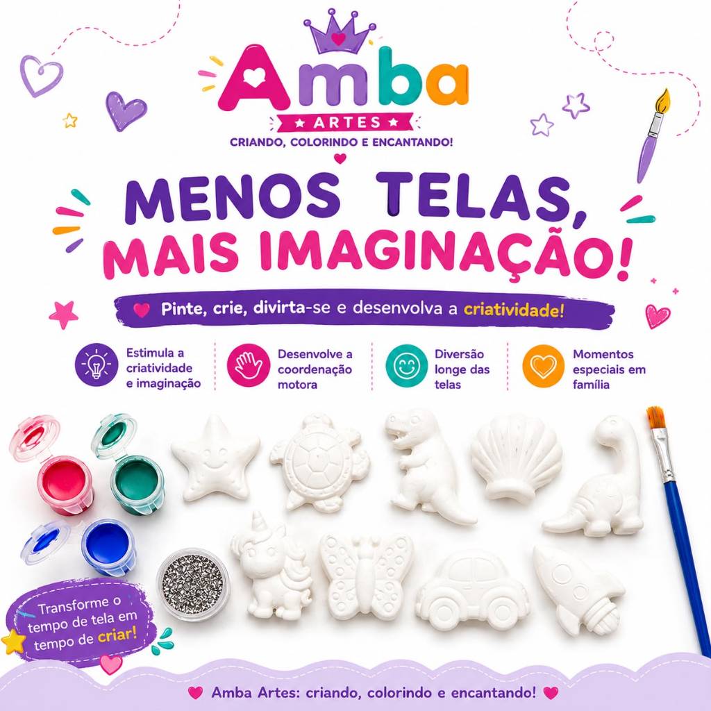 kits de Gesso para Pintura Infantil c/ Tag Personalizada Tema Princesas lembrancinha festa infantil atividade — imagem 2 de 2