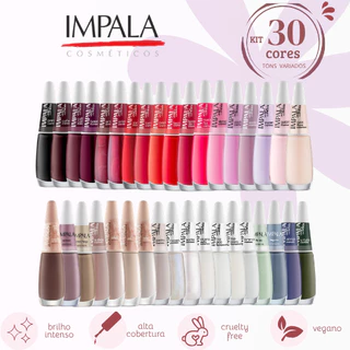 Kit Esmaltes Impala A Cor da Sua Moda Coleção Completa. Manicure Atacado Escolha o seu.