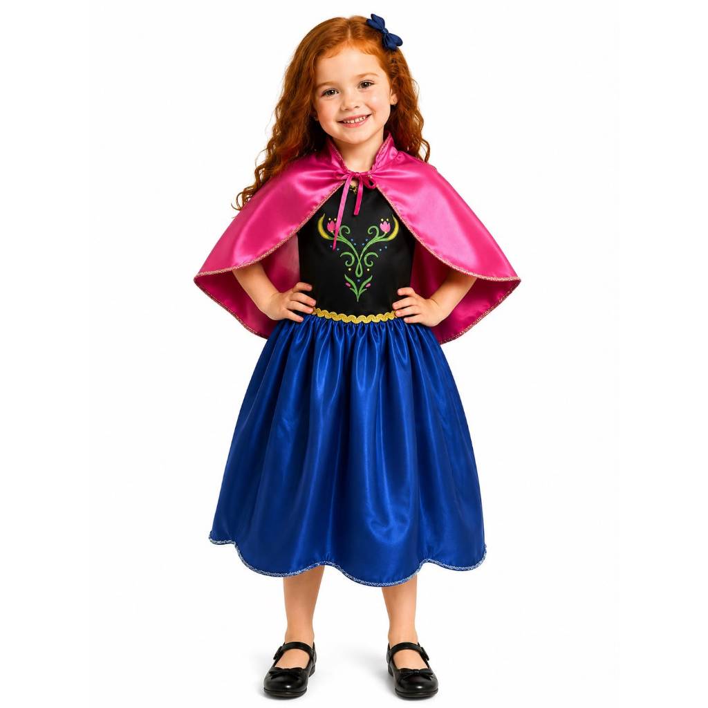 Fantasia Princesa Luxo Anna (Frozen)