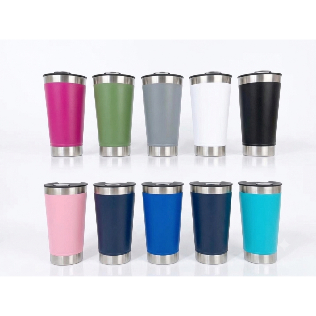 Kit 2/5 Copo Inox 473ML Térmico para Cerveja com Abridor Garrafa eTampa Parede Dupla Quente e Gelado - Promoção — imagem 2 de 2