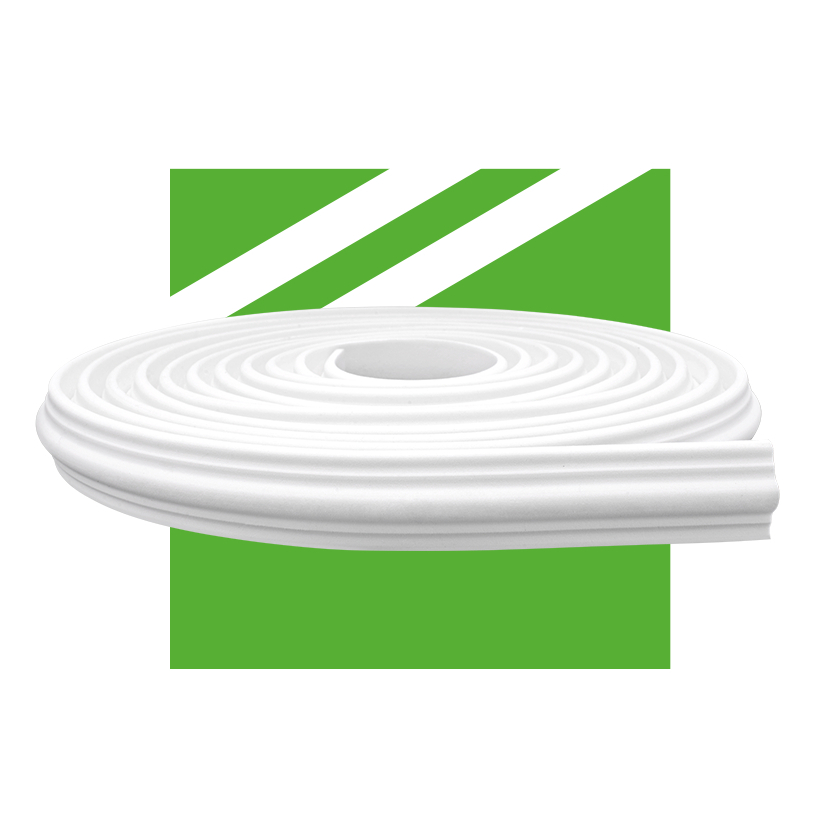 Roda Meio Boiserie de EVA Flexível Autocolante 3,8cm de altura Rm61 | Envio FULL