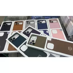 Capa Capinha Couro compatível IPhone 17 16 15 14 Pro Max