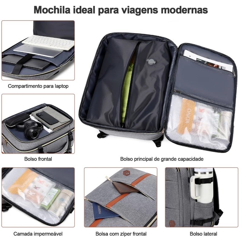 Mochila Executiva Grande Impermeável para Notebook — foto 3