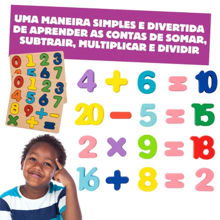 Kit Tabuleiro Madeira Montessori Brinquedos Alfabetização Letras Números Formas Encaixe Infantil Madeira Aprendendo