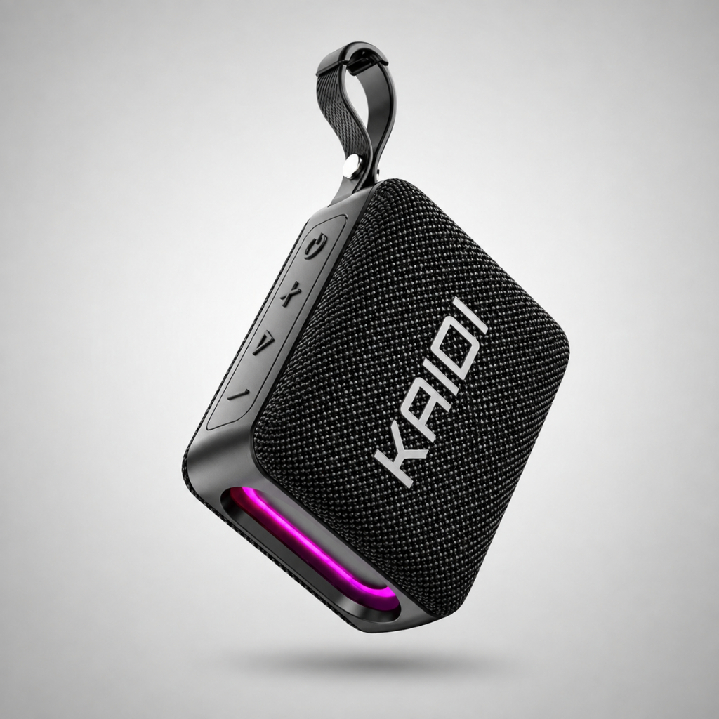 Caixa de Som Bluetooth Kaidi KNC-826 Portátil com LED e Bateria Recarregável