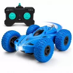 Carrinho De Controle Remoto Giratório 360° Recarregável Brinquedo Maluco Acrobático Com LED