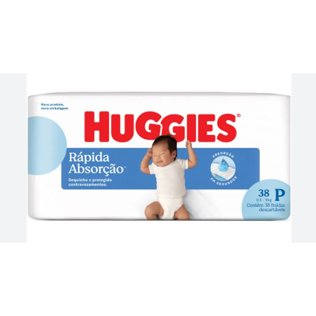 Fralda Huggies Tripla Proteção P 38 Unidades