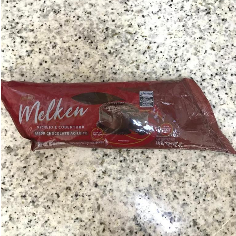 Cobertura e Recheio Sabor Chocolate ao Leite - Melken - 1,010kg - 1 unidade - Harald - Rizzo