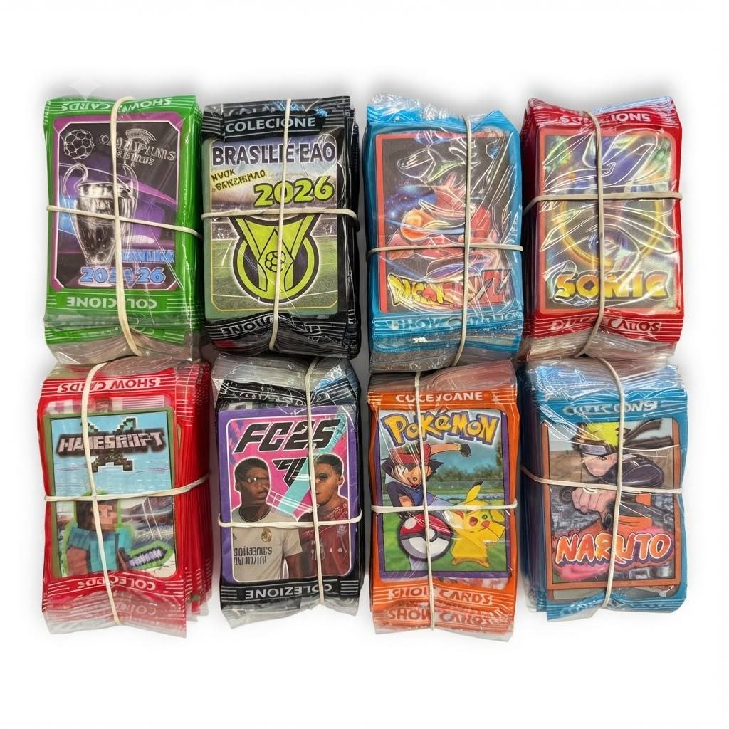 200 Card Figurinhas Com 50 Pacotinhos Cartas Bafô Modelos Variados Da Sua Preferência — imagem 2 de 2