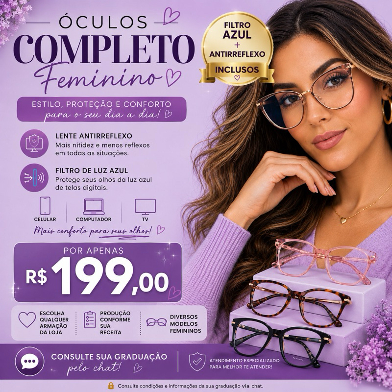 Óculos De Grau Feminino