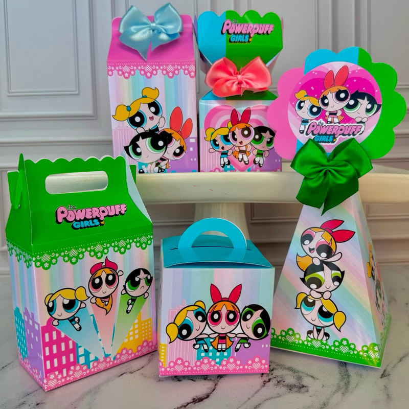 Kit Caixas Personalizadas As meninas Super Poderosas /festa/ aniversário/ mimo/personalizados/papelaria/lembrancinhas