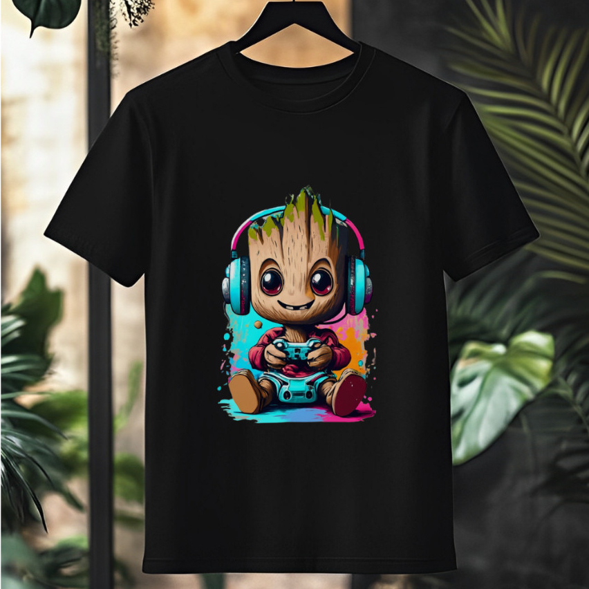 Blusa Infantil Menino Manga Curta Camiseta Infantil 100% Algodão Estampa Personagens Tendência Verão