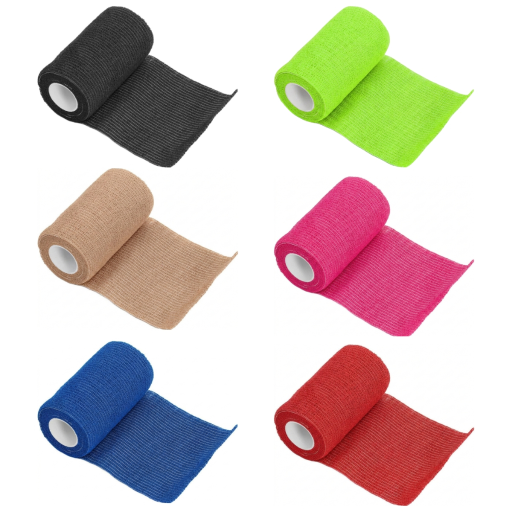 Bandagem Elástica Adesiva 10cm x 4.5mtrs Academia Crossfit Cinesiológica Kinésio Tattoo