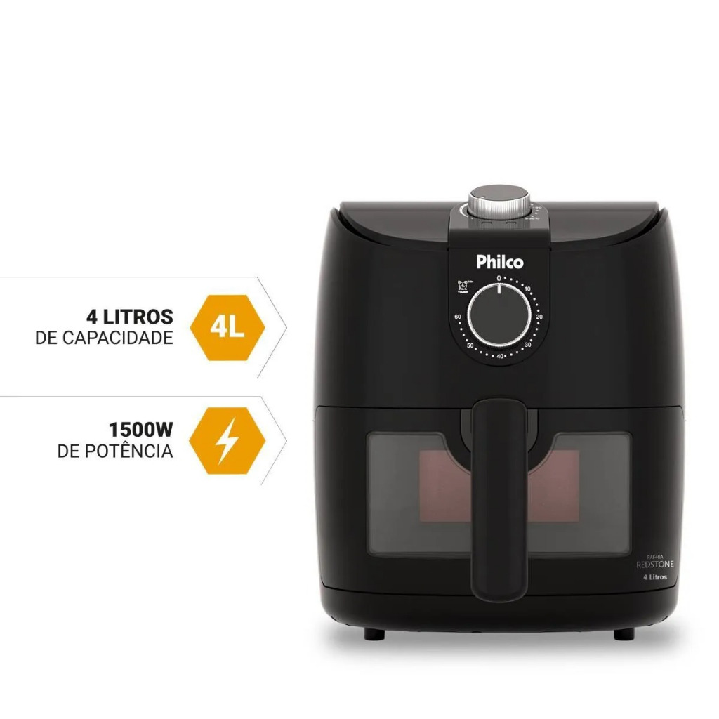 Fritadeira Air Fryer Philco PAF40A 1500W - 4 Litros · foto 2
