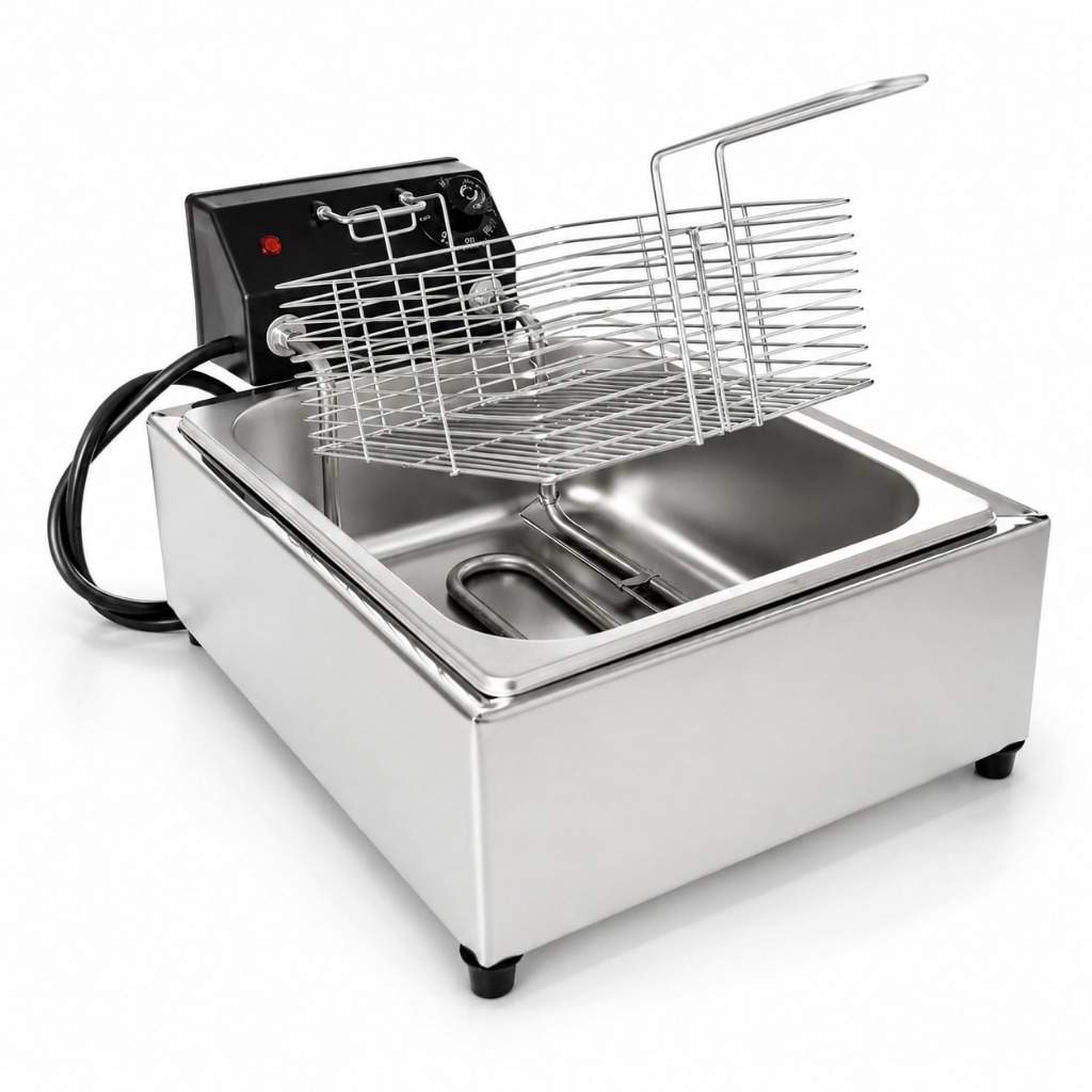 Fritadeira Eletrica industrial 5 Litros 1 Cuba 110v 220v