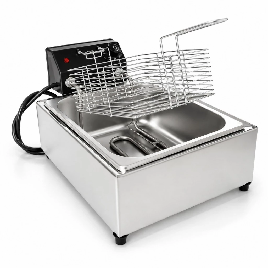 Fritadeira Eletrica industrial 5 Litros 1 Cuba 110v 220v