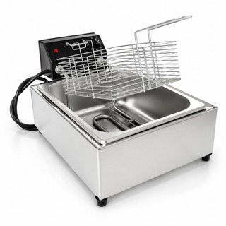 Fritadeira Eletrica industrial 5 Litros 1 Cuba 110v 220v