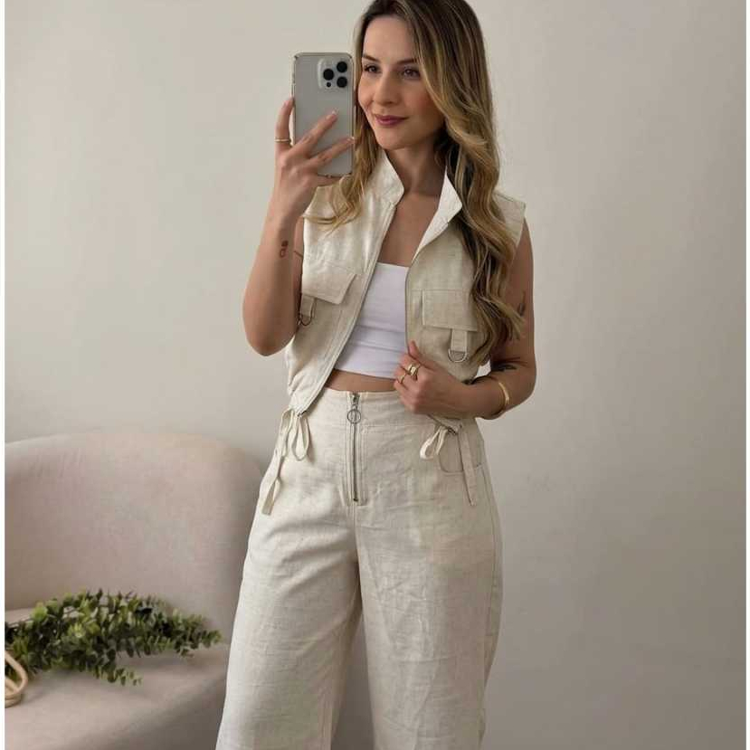 Conjunto Zíper Alfaiataria Sensorial Marrant Premium, Conforto, Moderno, Sofisticado, Elegante, Luxo, Fashion, Poderosa.