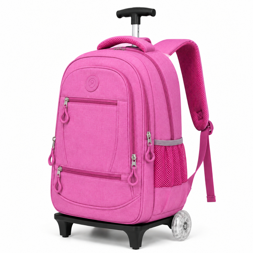 Mochila Escolar rodinha com Carrinho Ajustável Reforçada perfeita para meninos e meninas
