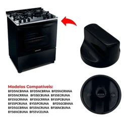 kit com 5 Botão de fogão Brastemp Manipulo