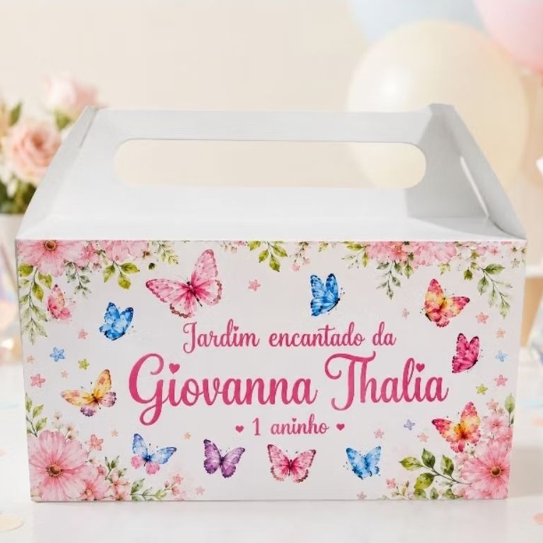 Adesivo para maleta Jardim das Borboletas, Jardim Encantado, Aniversário, Mesversário
