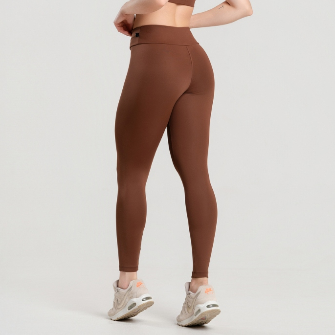 Calça Legging Fitness Feminina Poliamida Zero Transparência Cintura Alta Academia