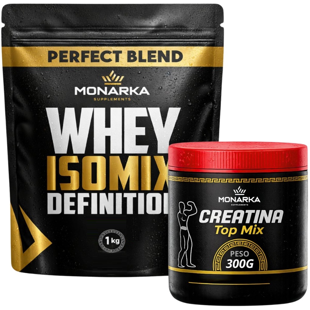 KIT Whey Protein Blend Isolado Concentrado 1kg + Creatina Monohidratada 300g - 19