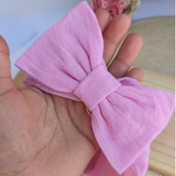 Turbante na meia de seda para bebês/ Faixinhas RN confortáveis