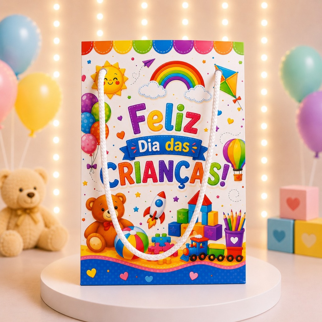 Sacolinha Surpresa Lembrancinha Personalizada Dia das Crianças 2 - Monte em casa