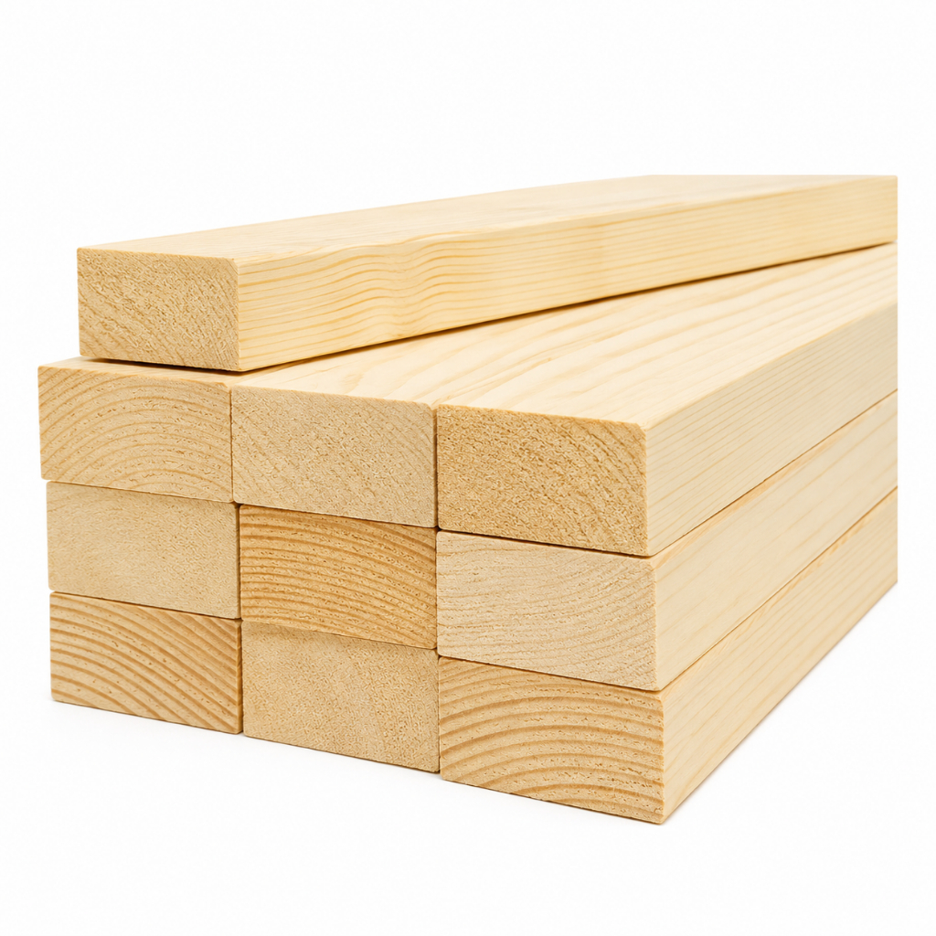 Kit 10 Sarrafos De 2cm X 5cm C/100cm Pinus Aparelhado