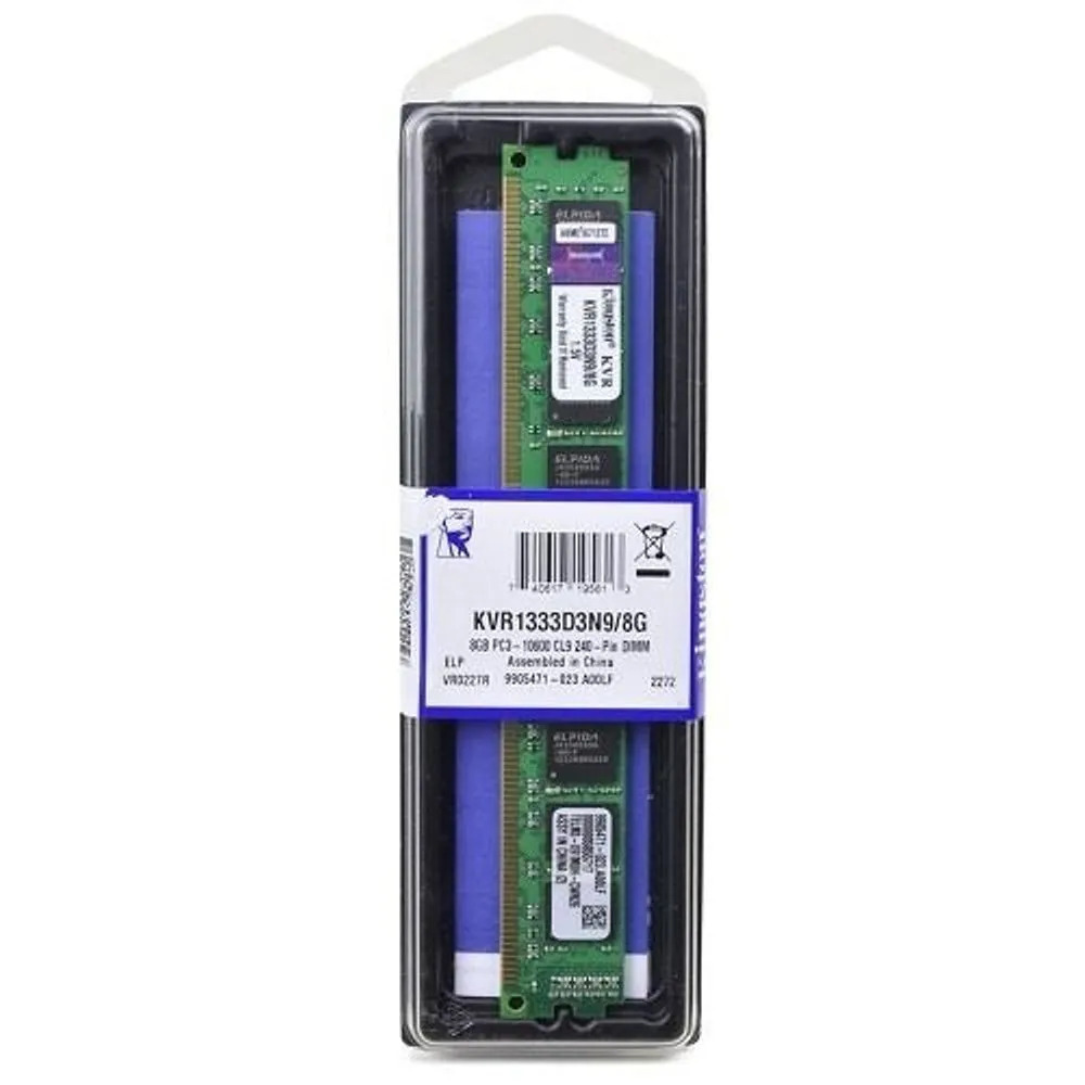 Memória Kingston UDIMM, 4GB, 1333MHz, DDR3, Para Desktop - Nota Fiscal Envio Expresso