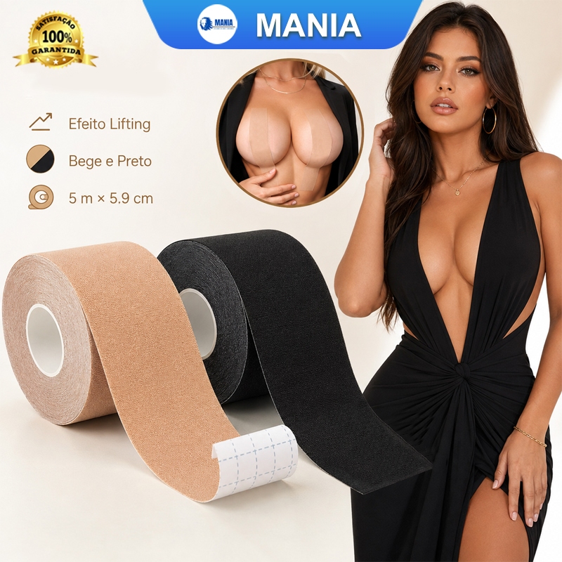 Kit 2/3 Sutiã Rolo Adesivo Levanta Peito Seio Fita Invisível