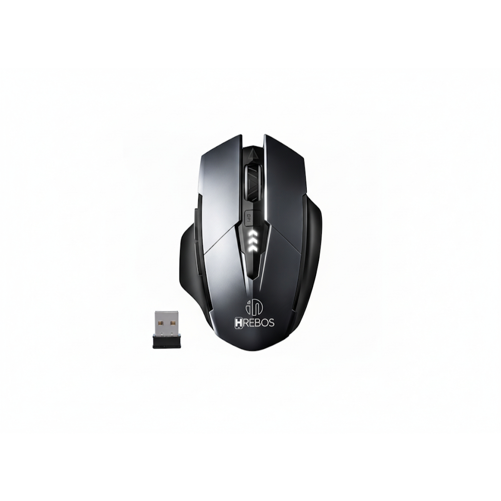 Mouse Sem Fio Wireless Recarregável  Gamer Ergonômico 2.4g