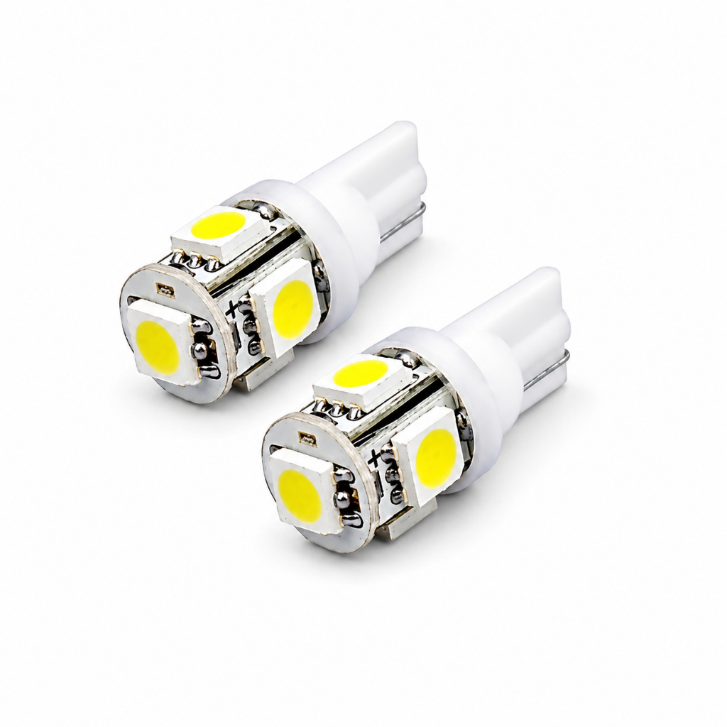 Par Lampada Pingo Led T10 5 Leds Envio Rapido