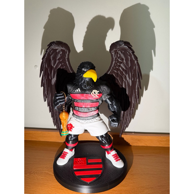 decoração esportiva, colecionável futebol, enfeite futebol, presente torcedor, decoração quarto, boneco com asas, peça.
