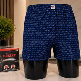Kit 2 Cueca Samba Canção Masculina Estampada Confortável Elástico Largo