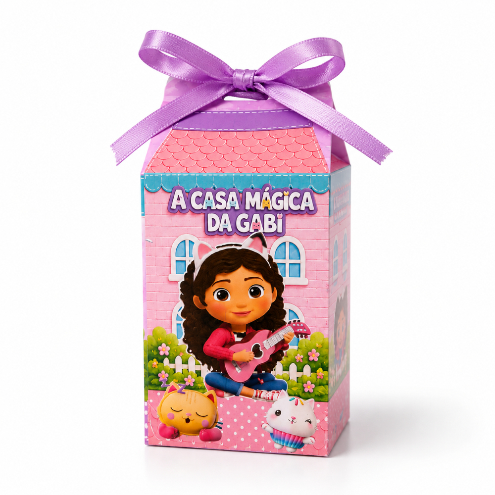 Caixa Milk Personalizada Casa Mágica da Gabi – Lembrancinha para Festa Infantil e Aniversário