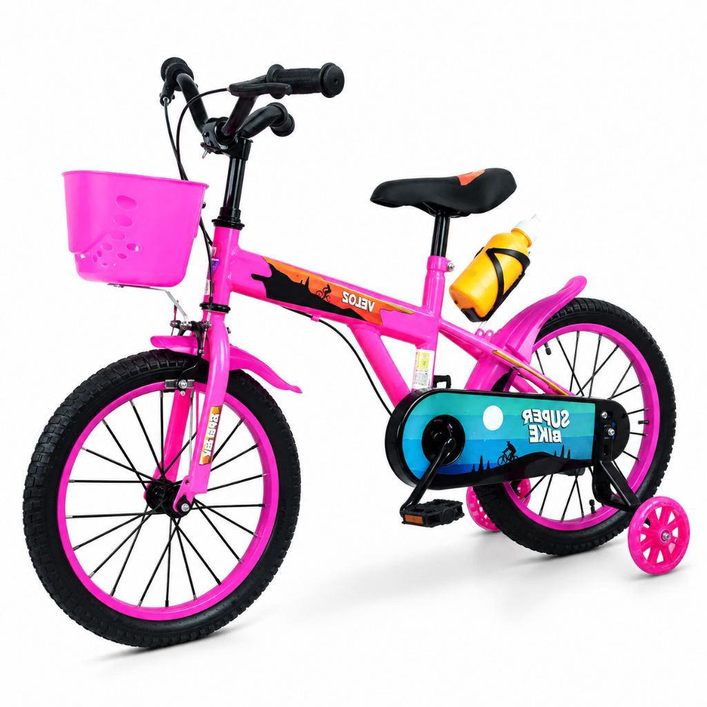 Bicicleta Infantil Feminina  Aro 16 Com Led Nas Rodinhas Elite - 5 a 8 Anos