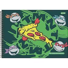 CADERNO ESPIRAL 275X200MM CD CART 80FLS TARTARUGAS NINJA 77059 25 - UNITÁRIO E SORTIDO · foto 2